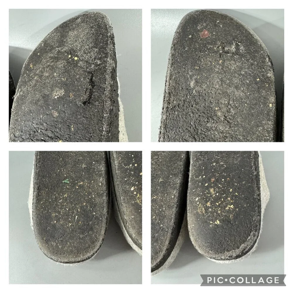 Birkenstock Zermatt Shearling Wool Felt, Light Gray, Size 39 - Picture 14 of 15